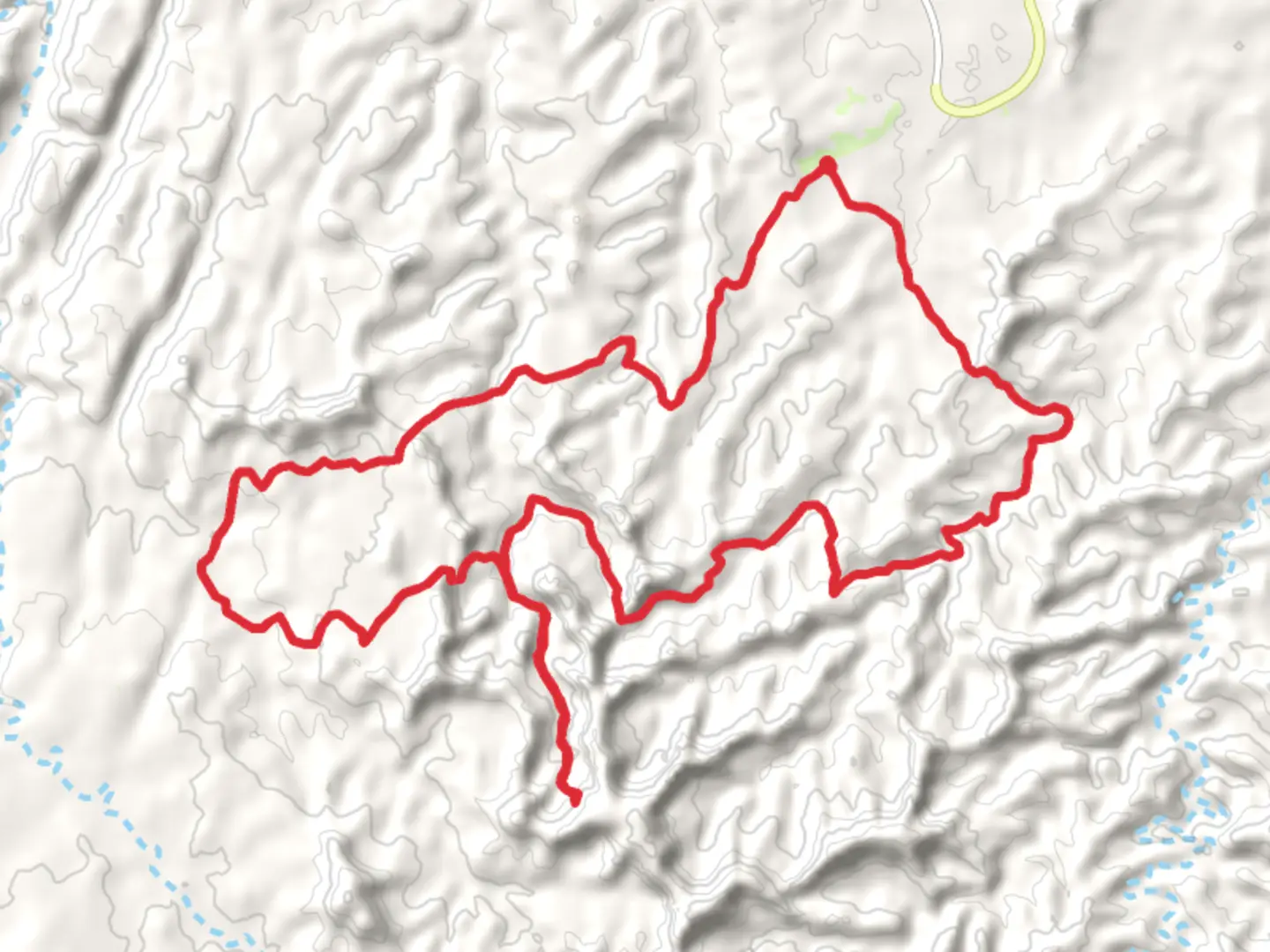 An image depicting the trail Squaw Flat Canton, Lost Canyon and Chesler Park Loop Trail and its surrounding area.