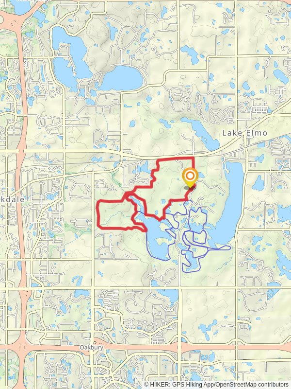 Lake Elmo Park and Eagle Point Loop Trail - North