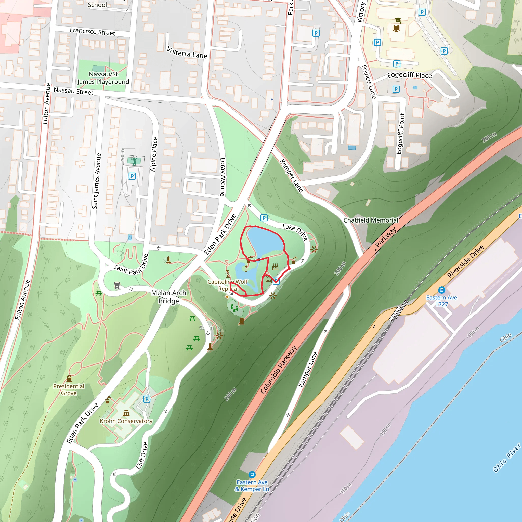 Stone Bridge Loop mobile static map