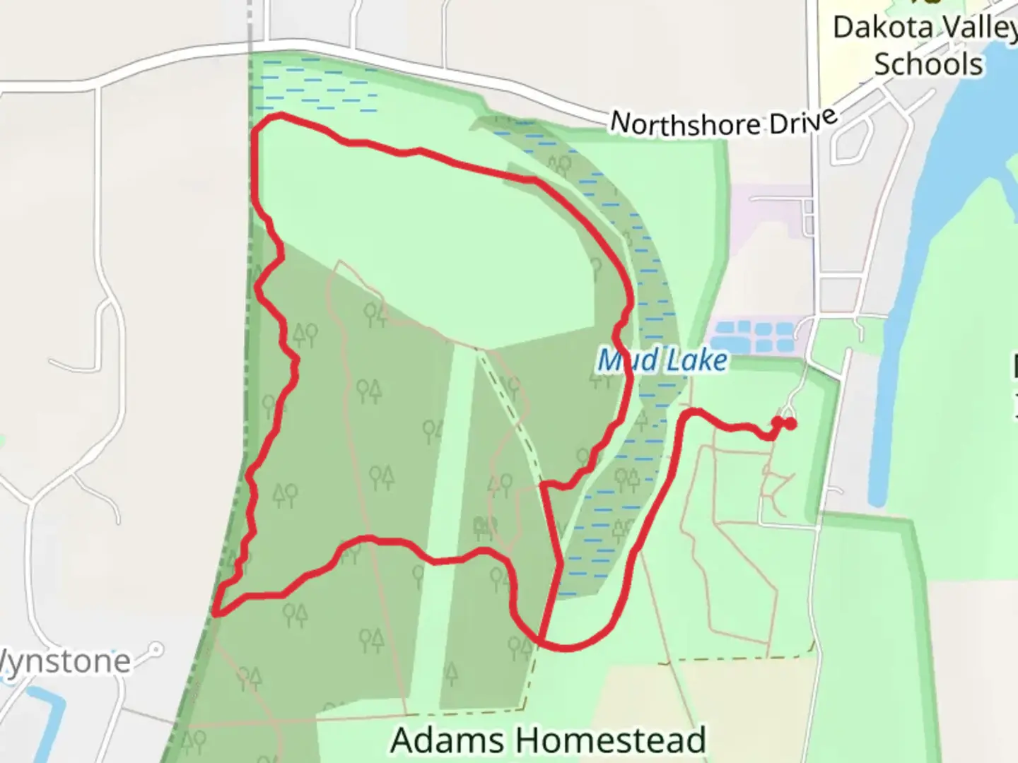 An image depicting the trail Perimeter and River Loop and its surrounding area.