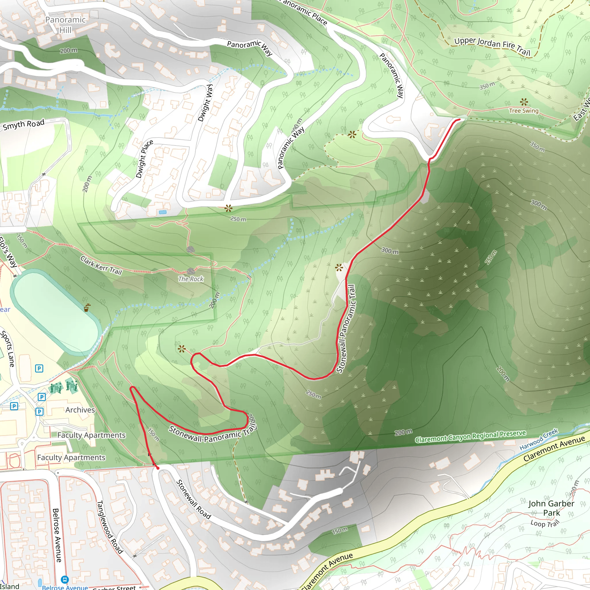 Stonewall-Panoramic Trail mobile static map