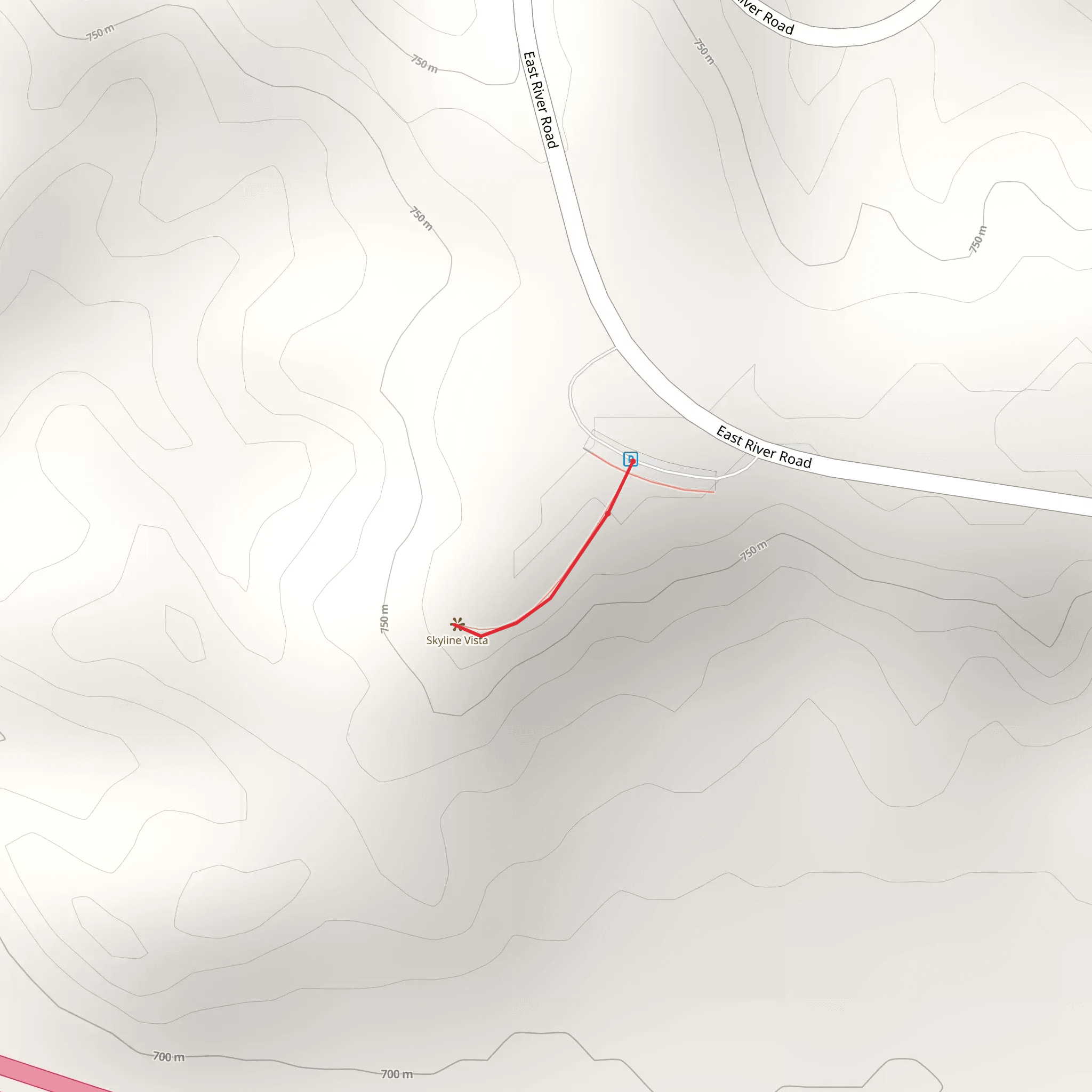 Skyline Vista Trail mobile static map