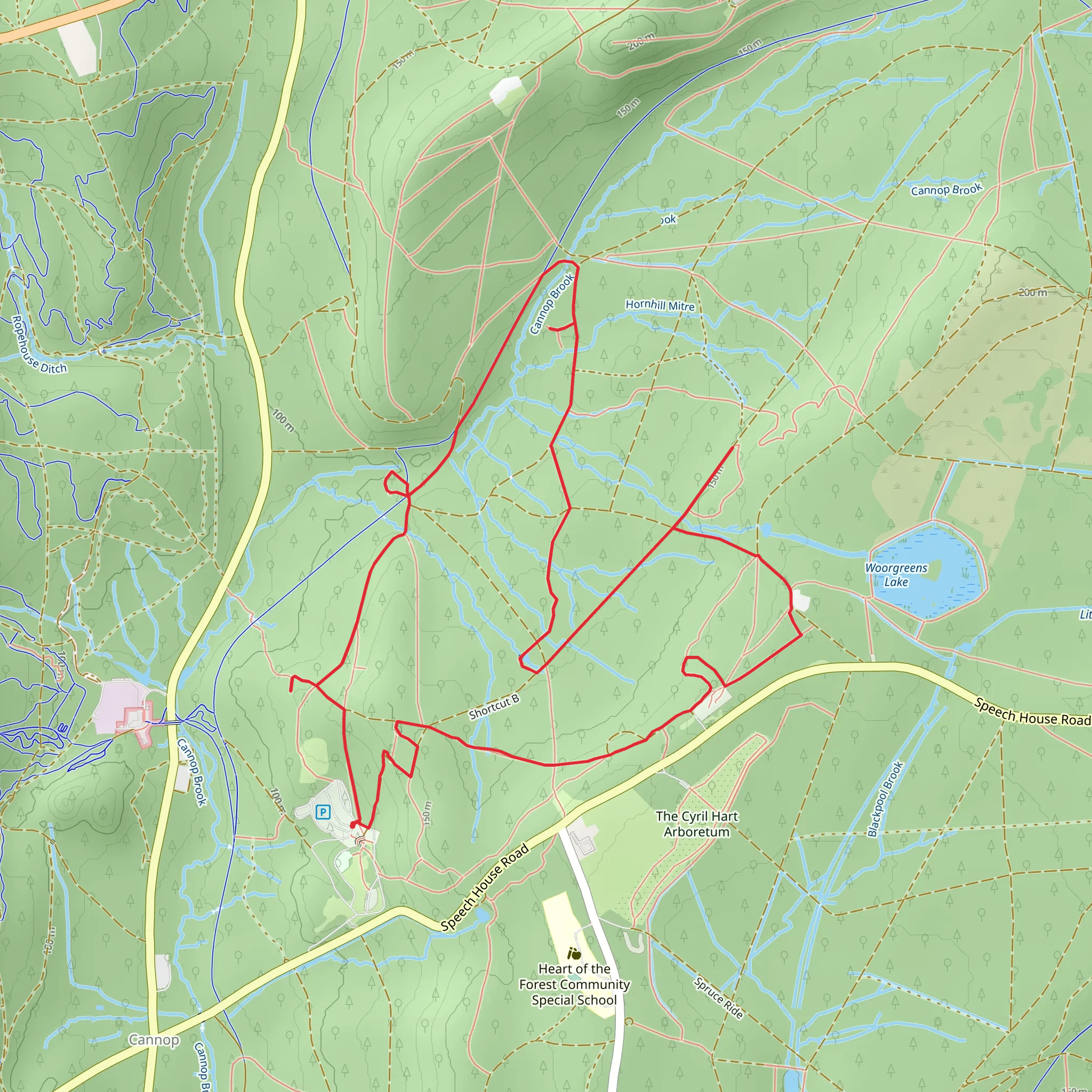 Woorgreens Nature Reserve Loop mobile static map