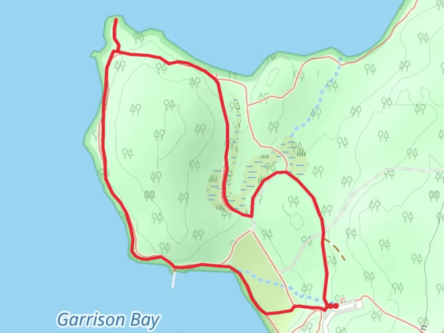 An image depicting the trail Bell Point Trail and its surrounding area.