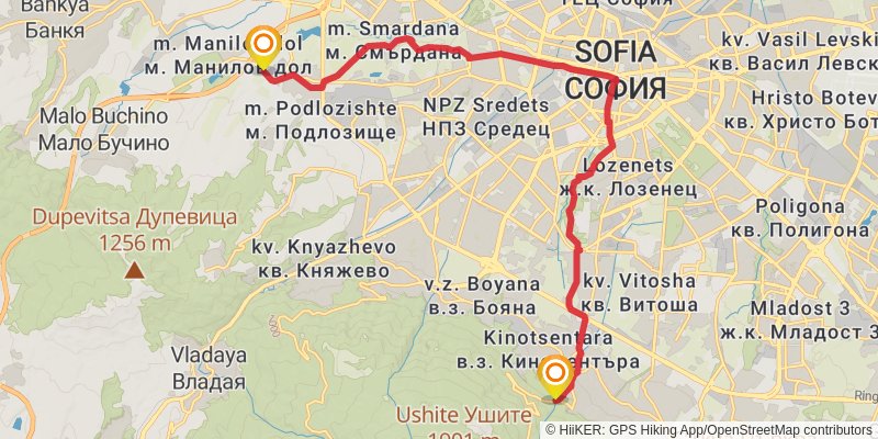 Sultans Trail stage 76 Map