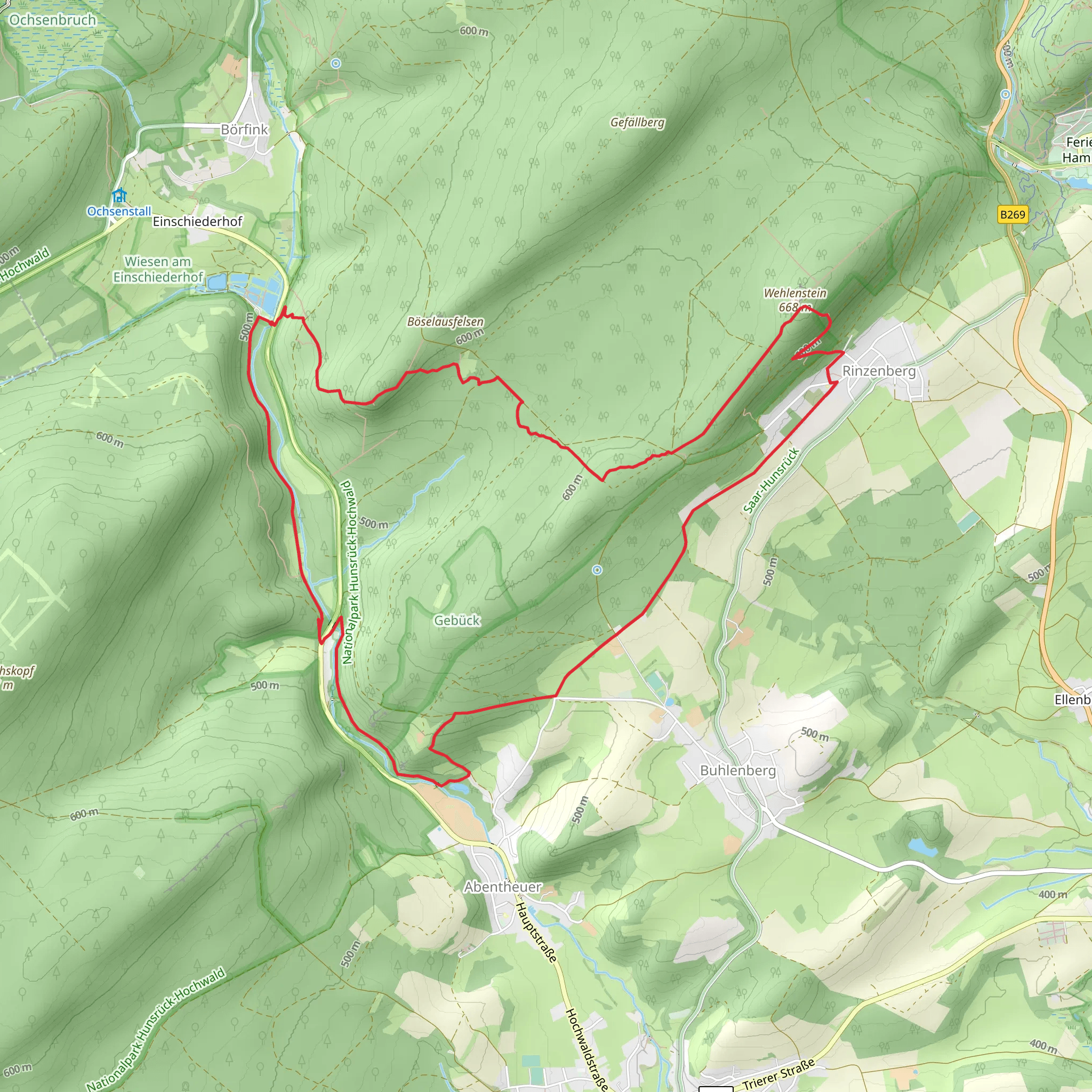 Vorkastell, Saustabel, Wehlenstein Loop mobile static map