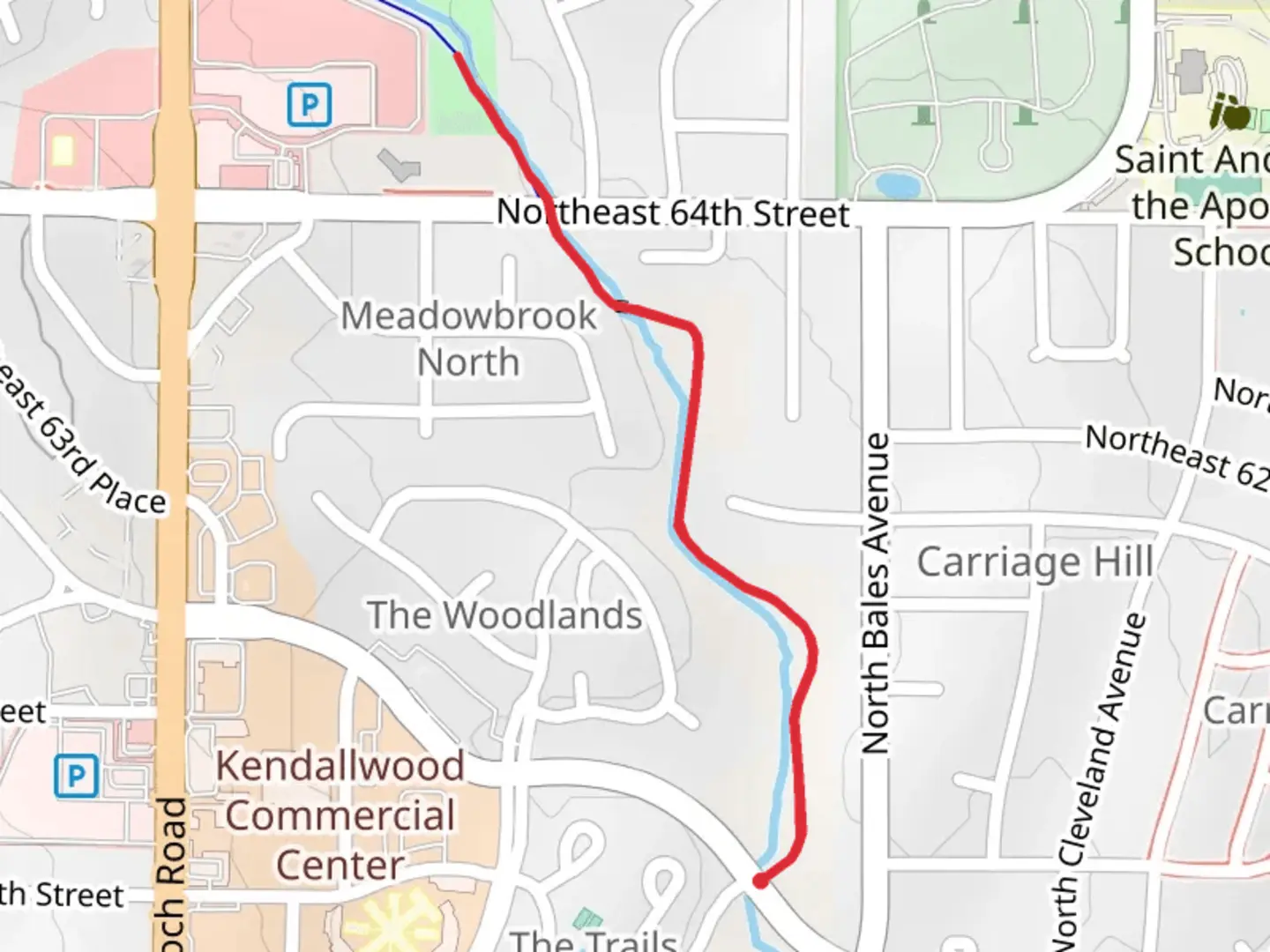 An image depicting the trail Rock Creek Trail Out and Back and its surrounding area.