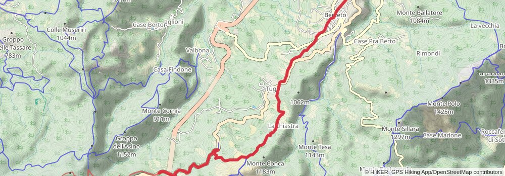 Via Francigena stage 88 Map