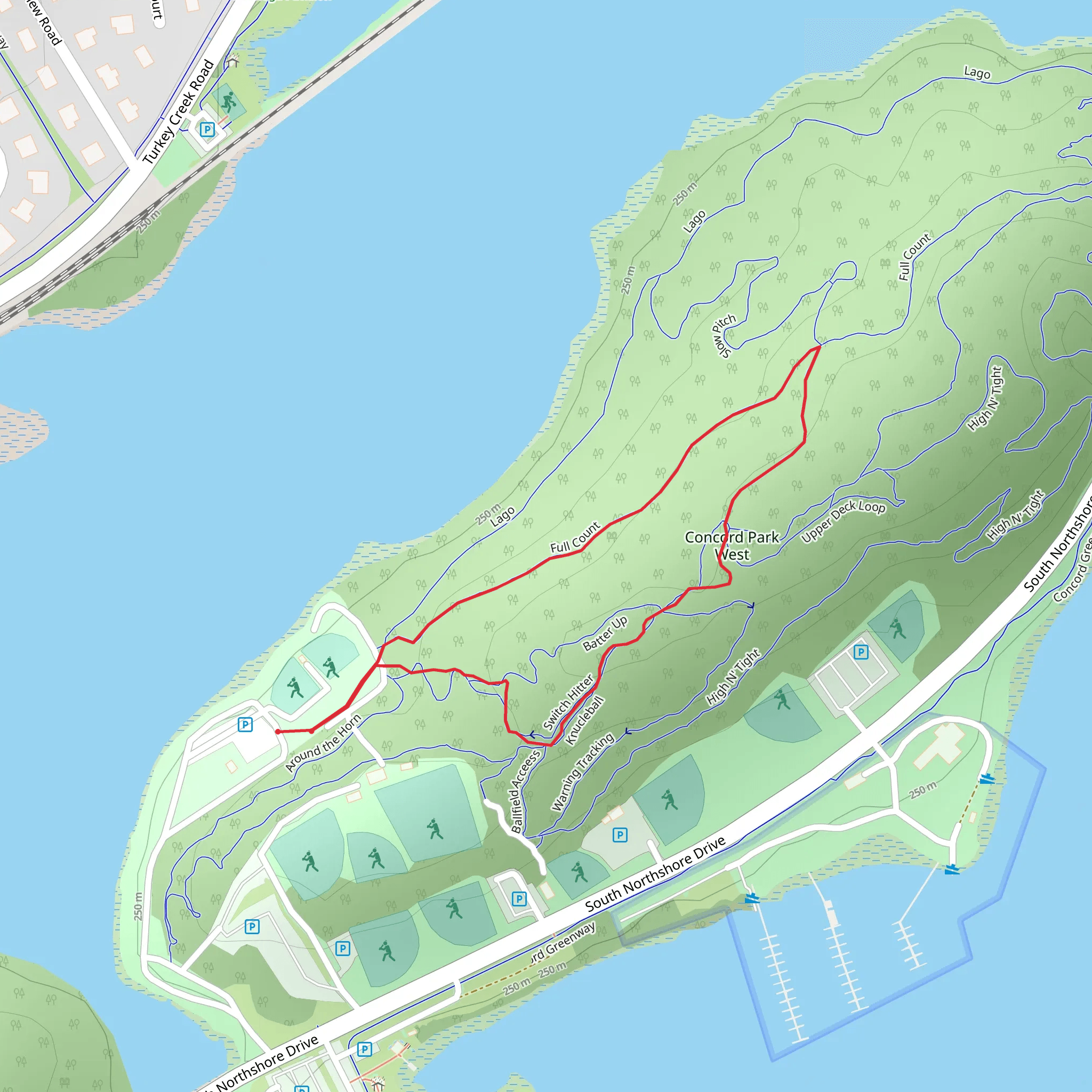 Concord Park Full Loop mobile static map