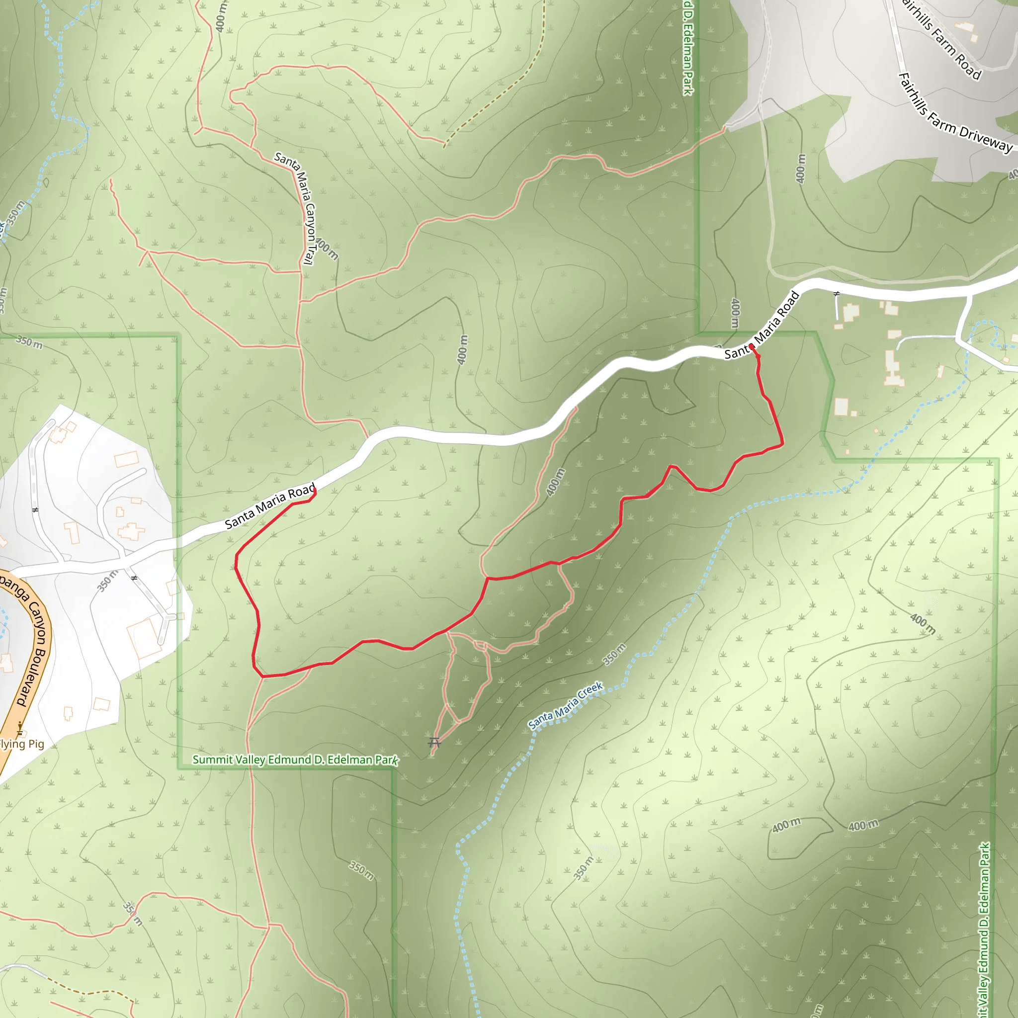 Summer Hill Ranch Road Trail mobile static map