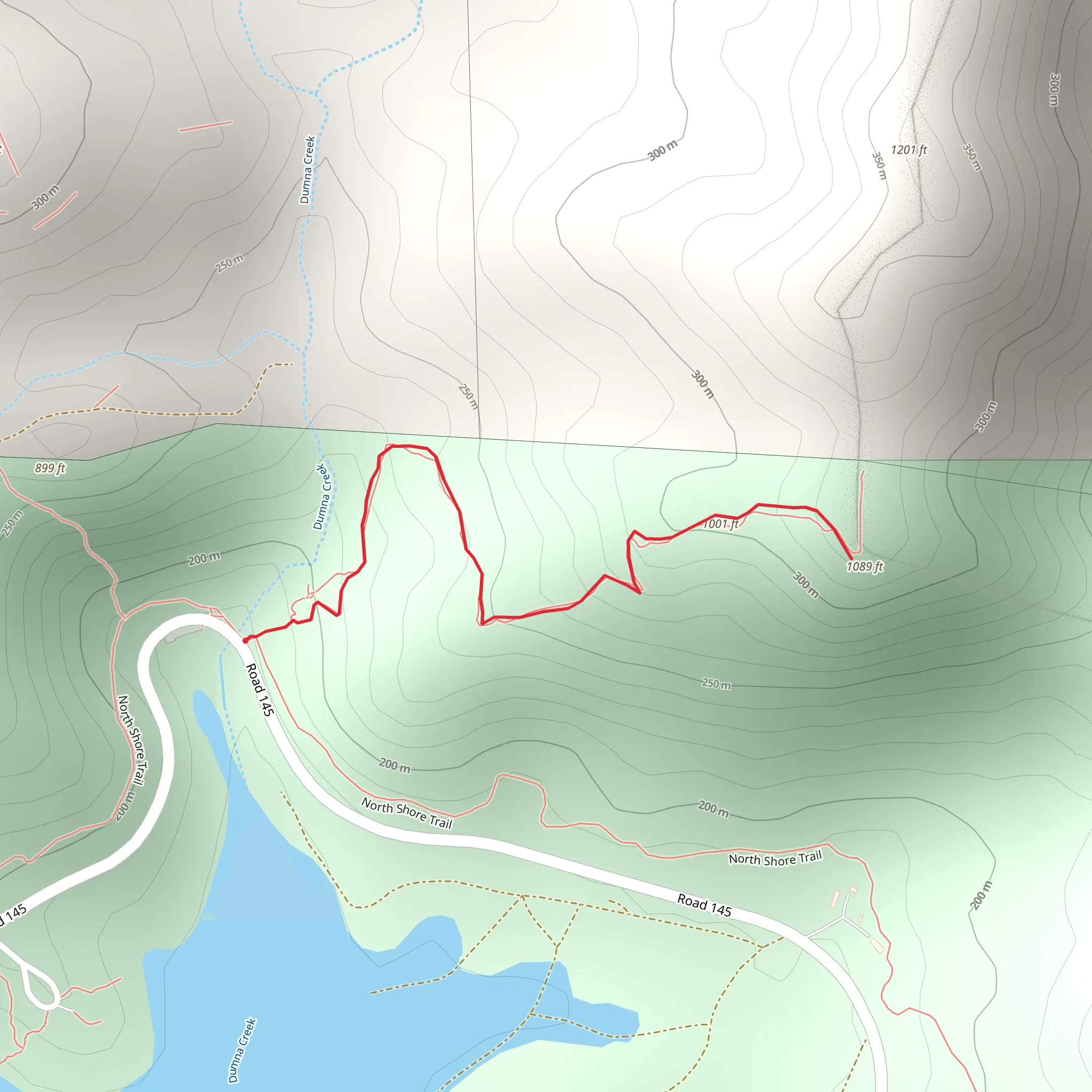 Buzzards Roost Trail mobile static map