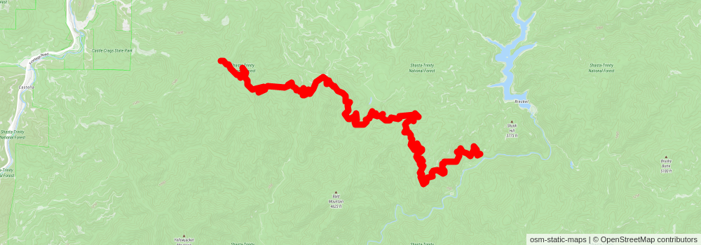 American Perimeter Trail - California Primary stage 21 Map