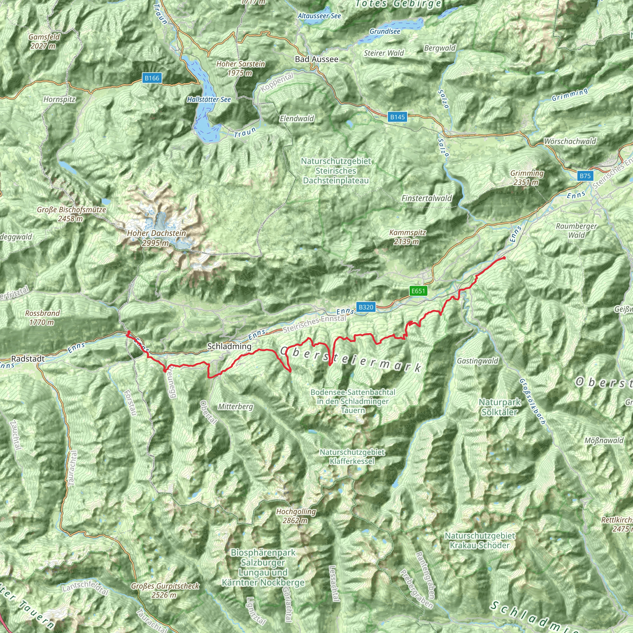 Panorama Trail 100 mobile static map