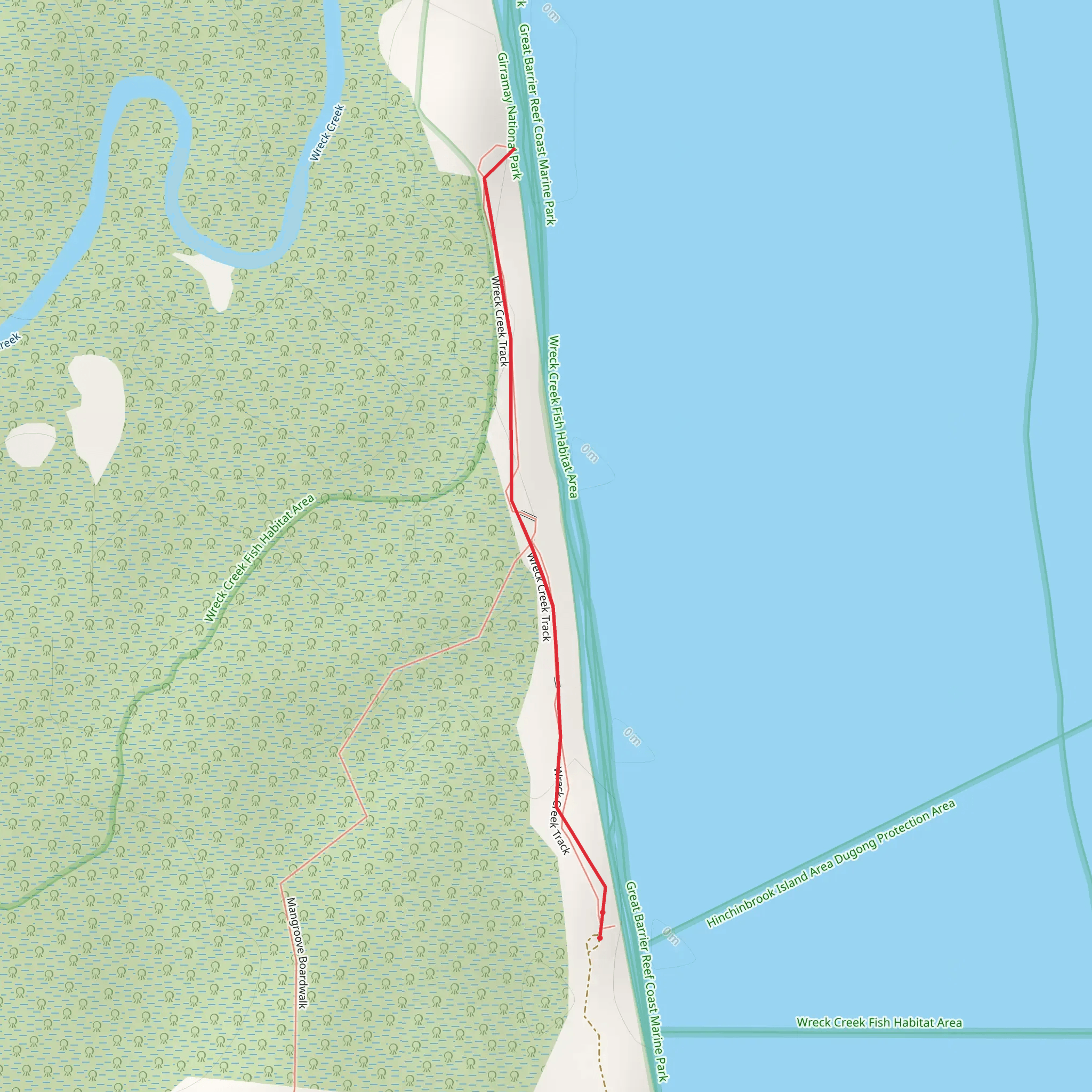 Wreck Creek Walk mobile static map