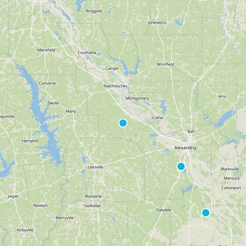 Natchitoches Parish Static Map