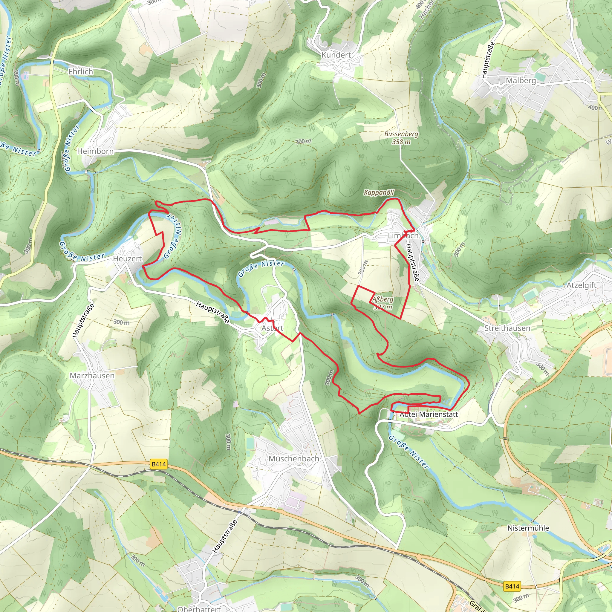 Limbach and Abberg Loop mobile static map