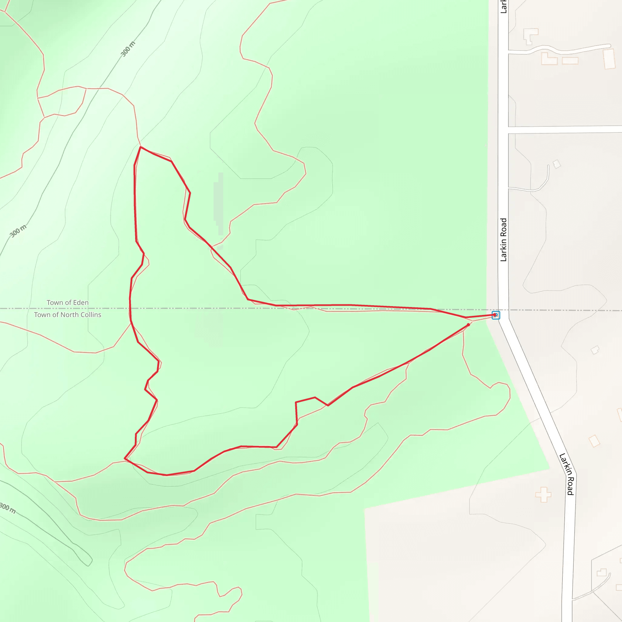 Larkin Road Loop mobile static map