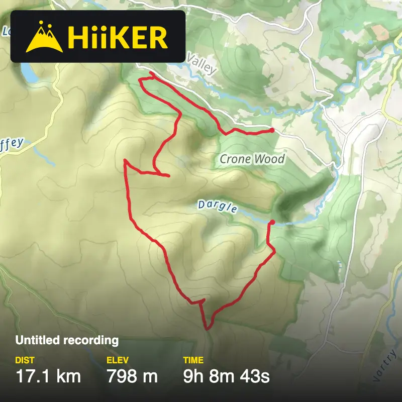 A map preview of the recording Untitled recording.