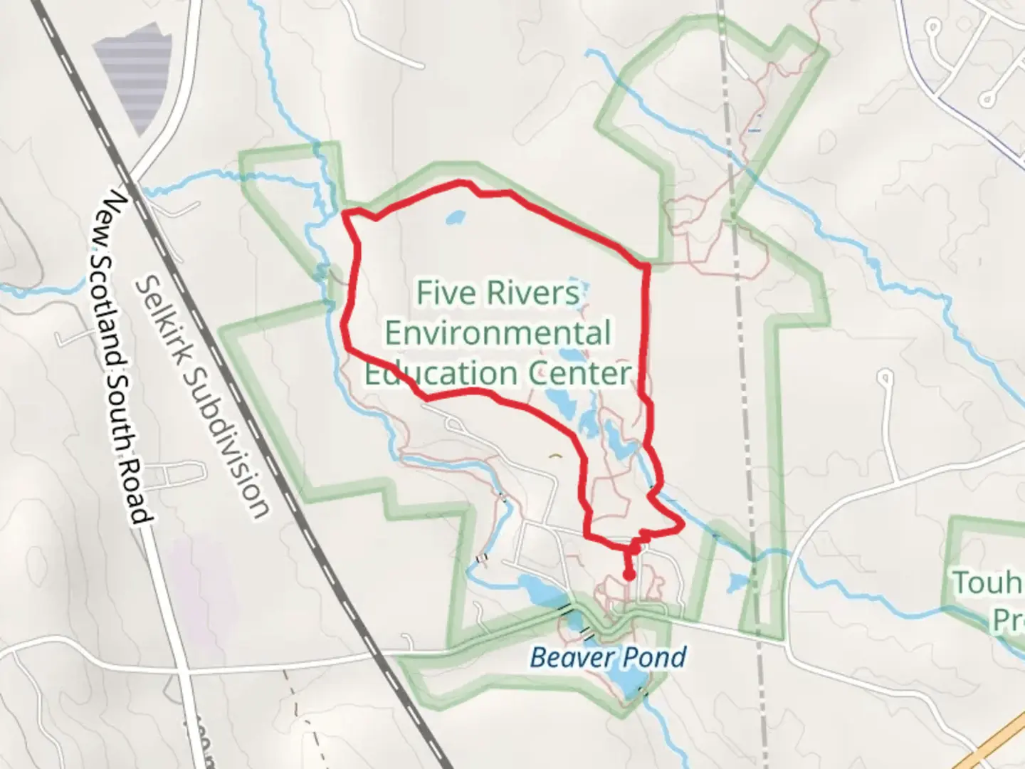 An image depicting the trail North Loop Trail and its surrounding area.