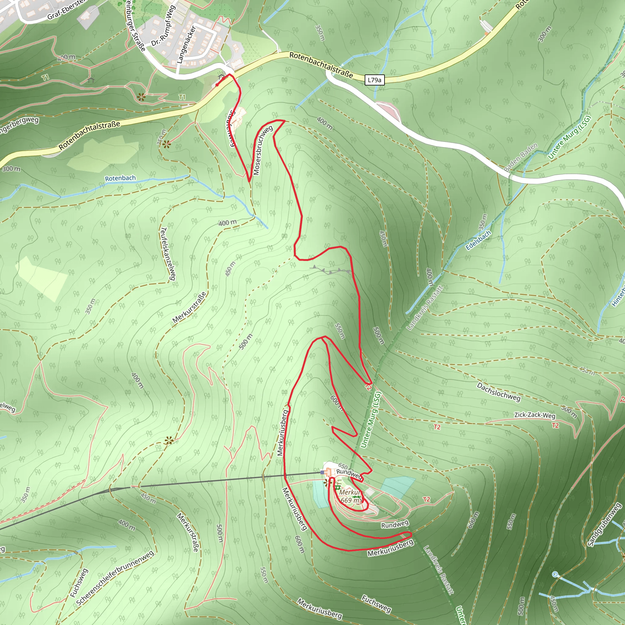 Merkur via Vettersbruch Wendeplatte mobile static map