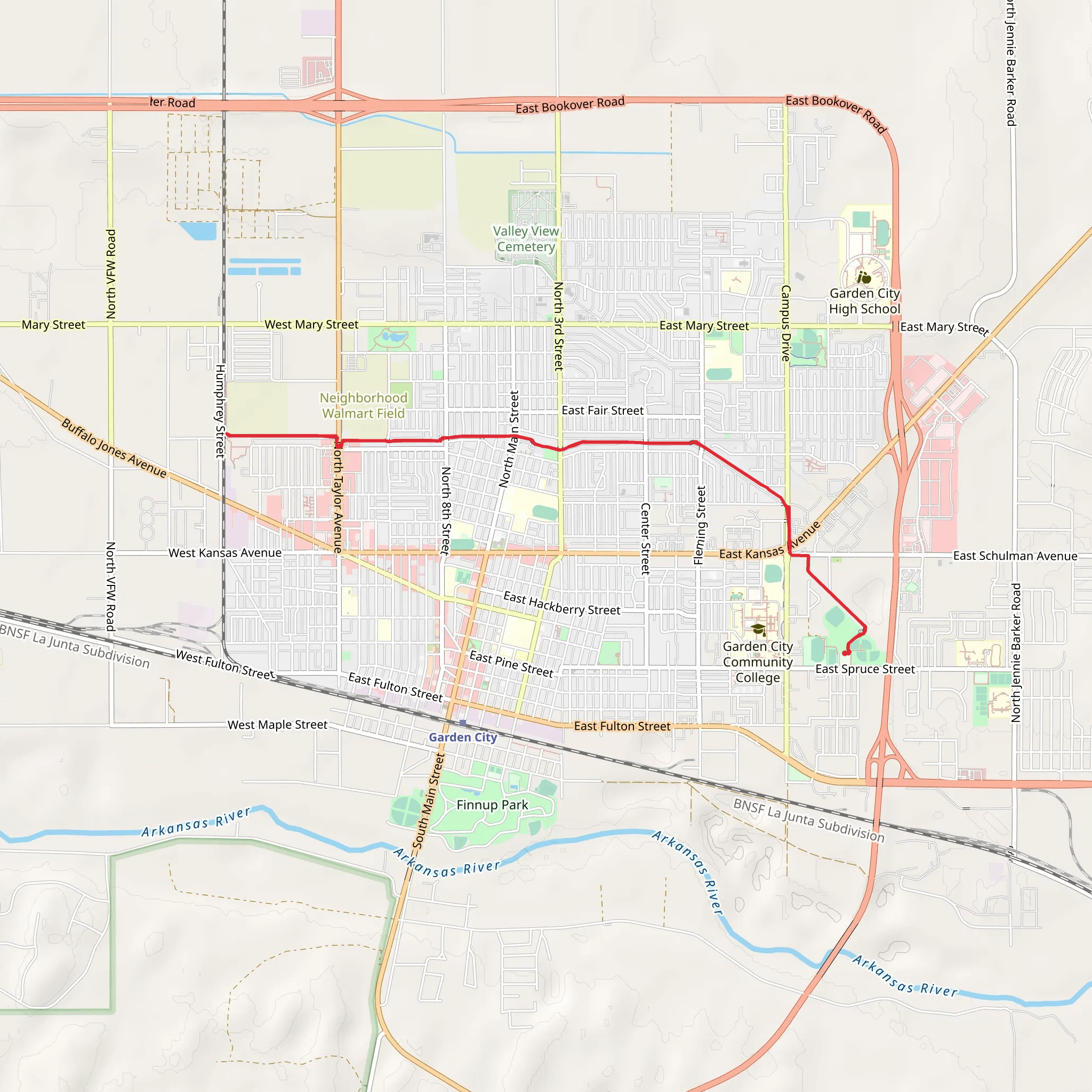 Talley Trail mobile static map