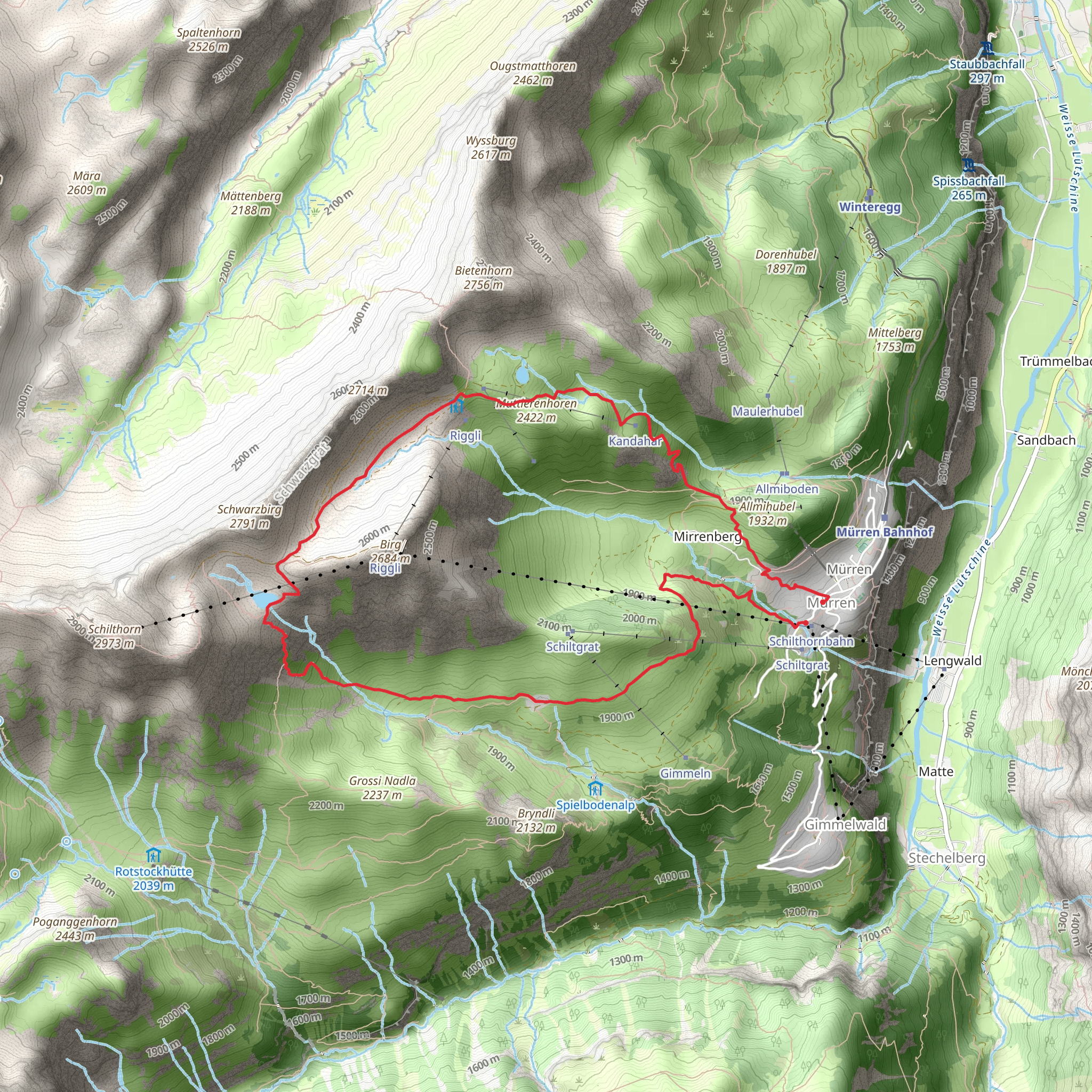 Grauseeli Loop mobile static map