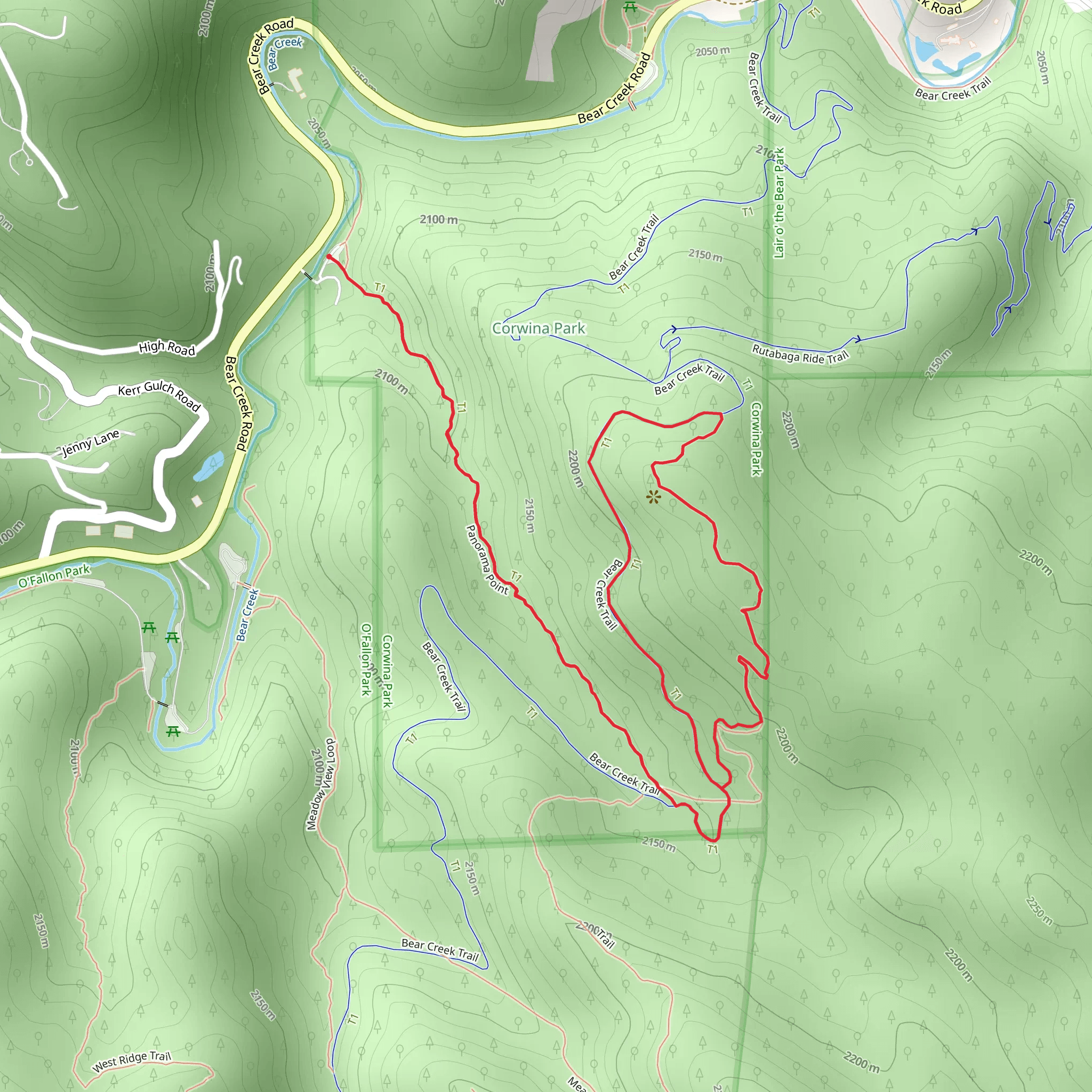 Panorama Point Loop mobile static map