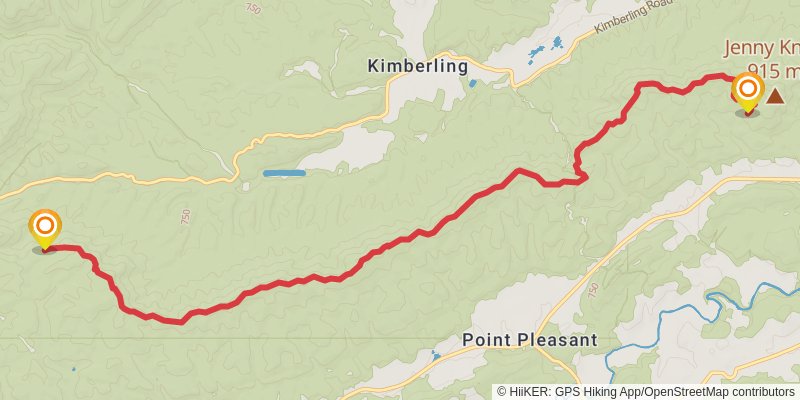 Appalachian Trail stage 63 Map