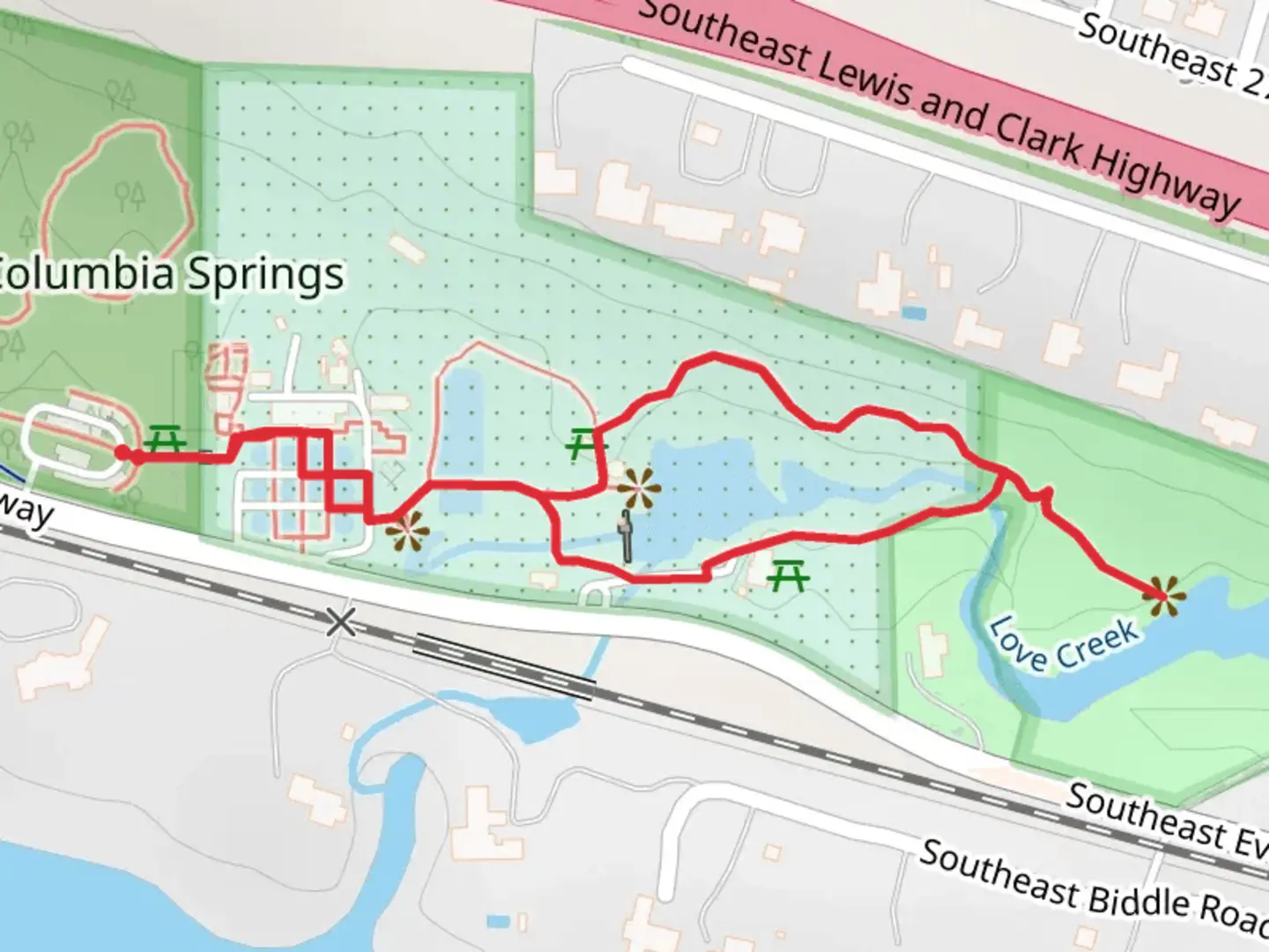 An image depicting the trail Heron Loop Trail and its surrounding area.