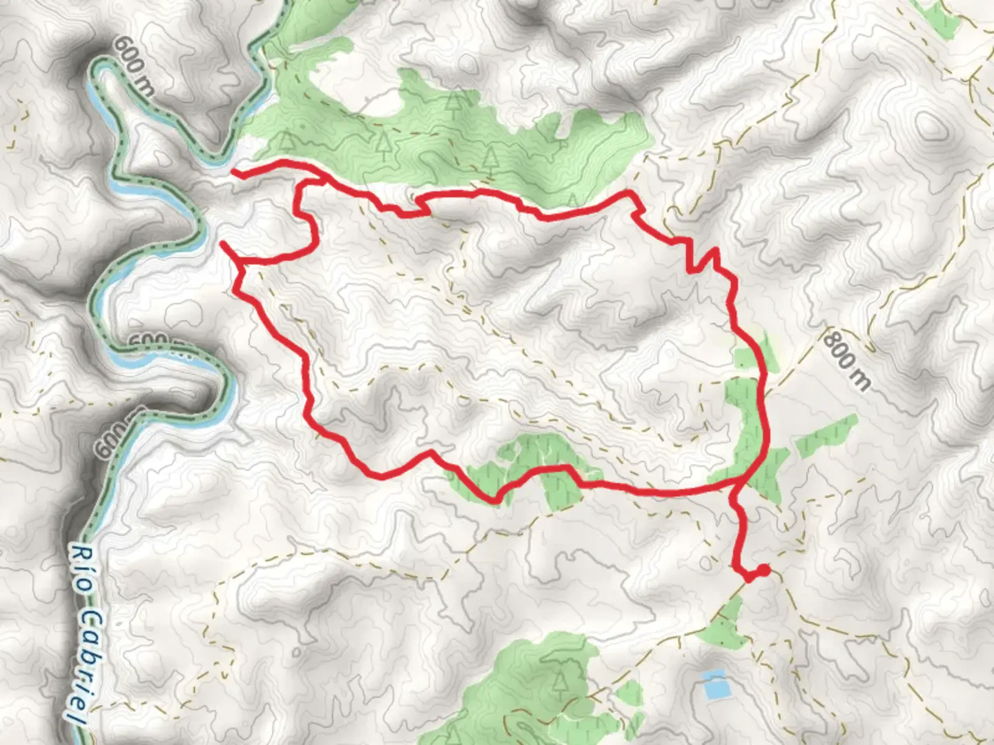 An image depicting the trail Fuente la Oliva Trail PR CV 344 and its surrounding area.