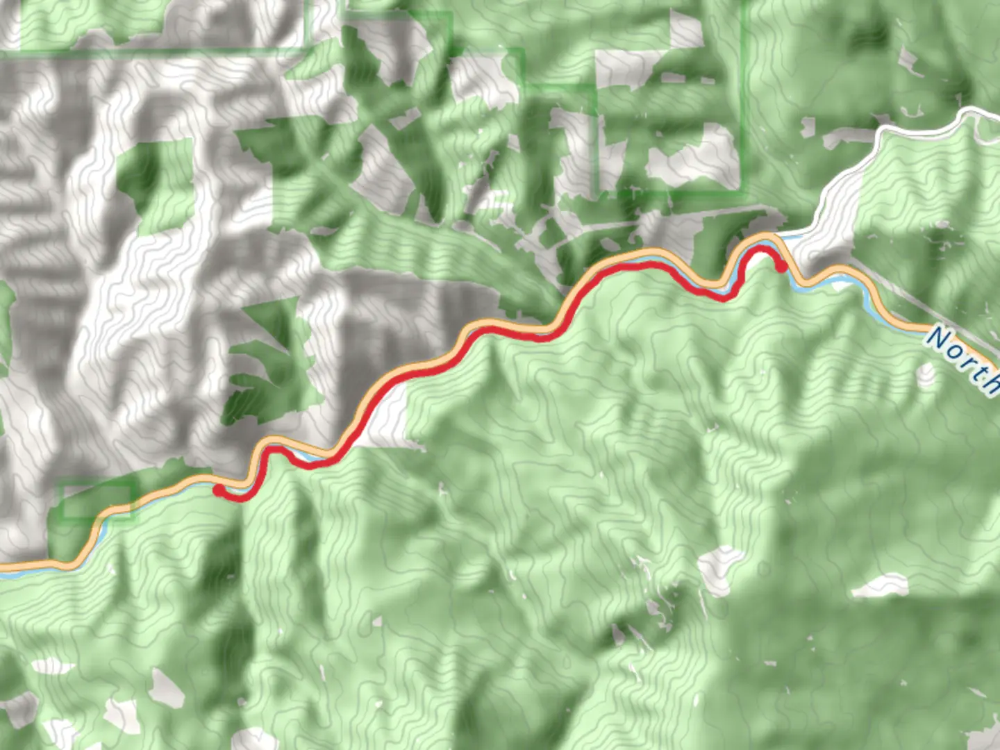 An image depicting the trail North Umpqua Trail - Mott and its surrounding area.