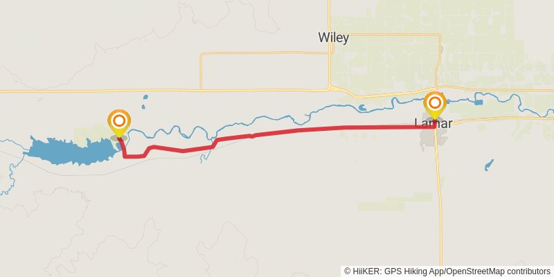 American Discovery Trail South Route - Colorado stage 4 Map