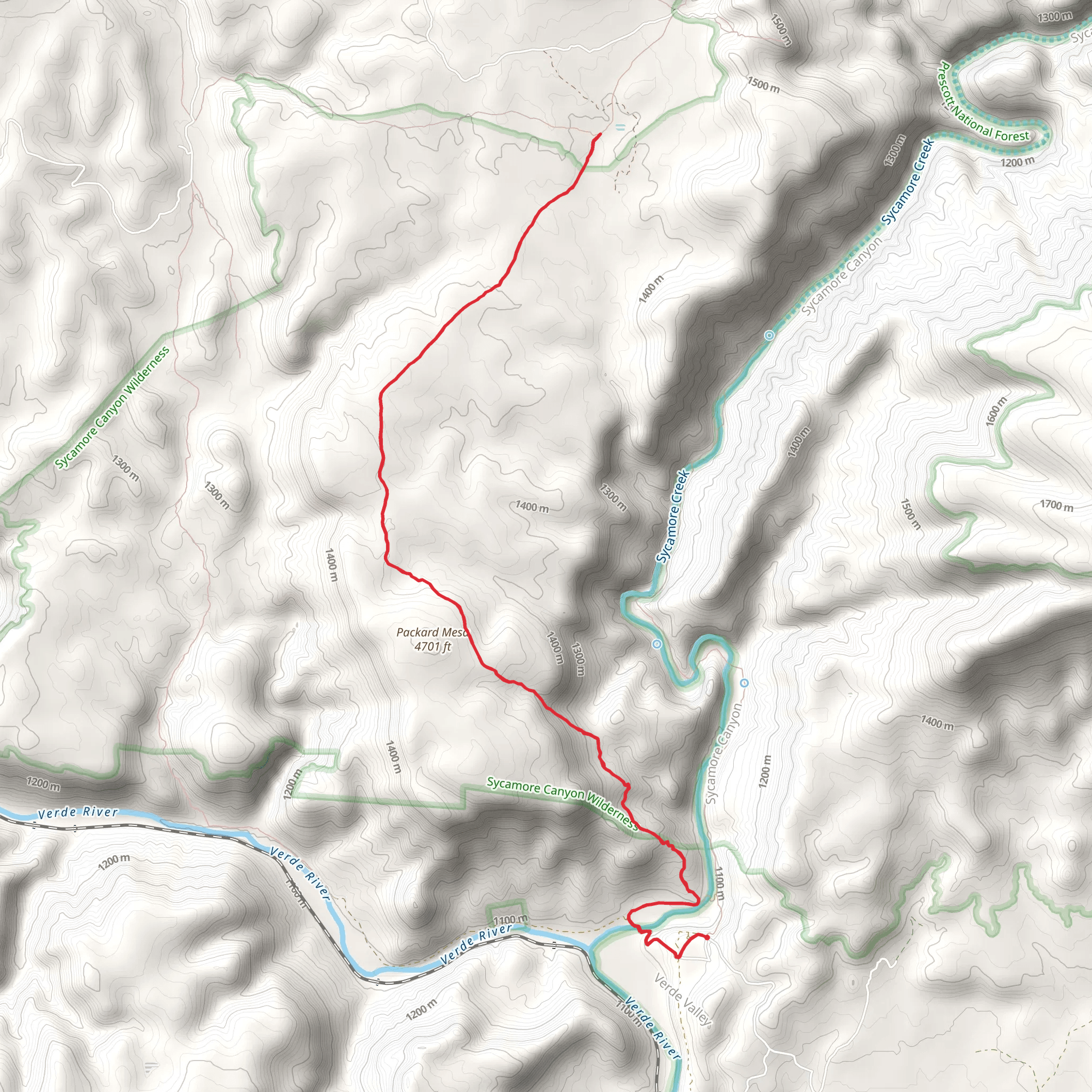 Packard Trail mobile static map
