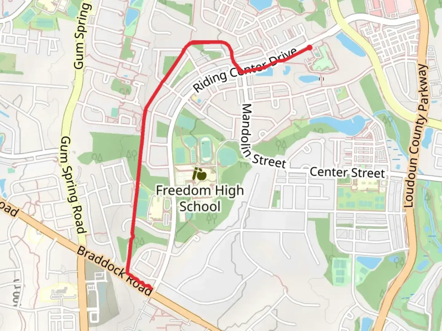 An image depicting the trail World Trail Fitness Course and its surrounding area.
