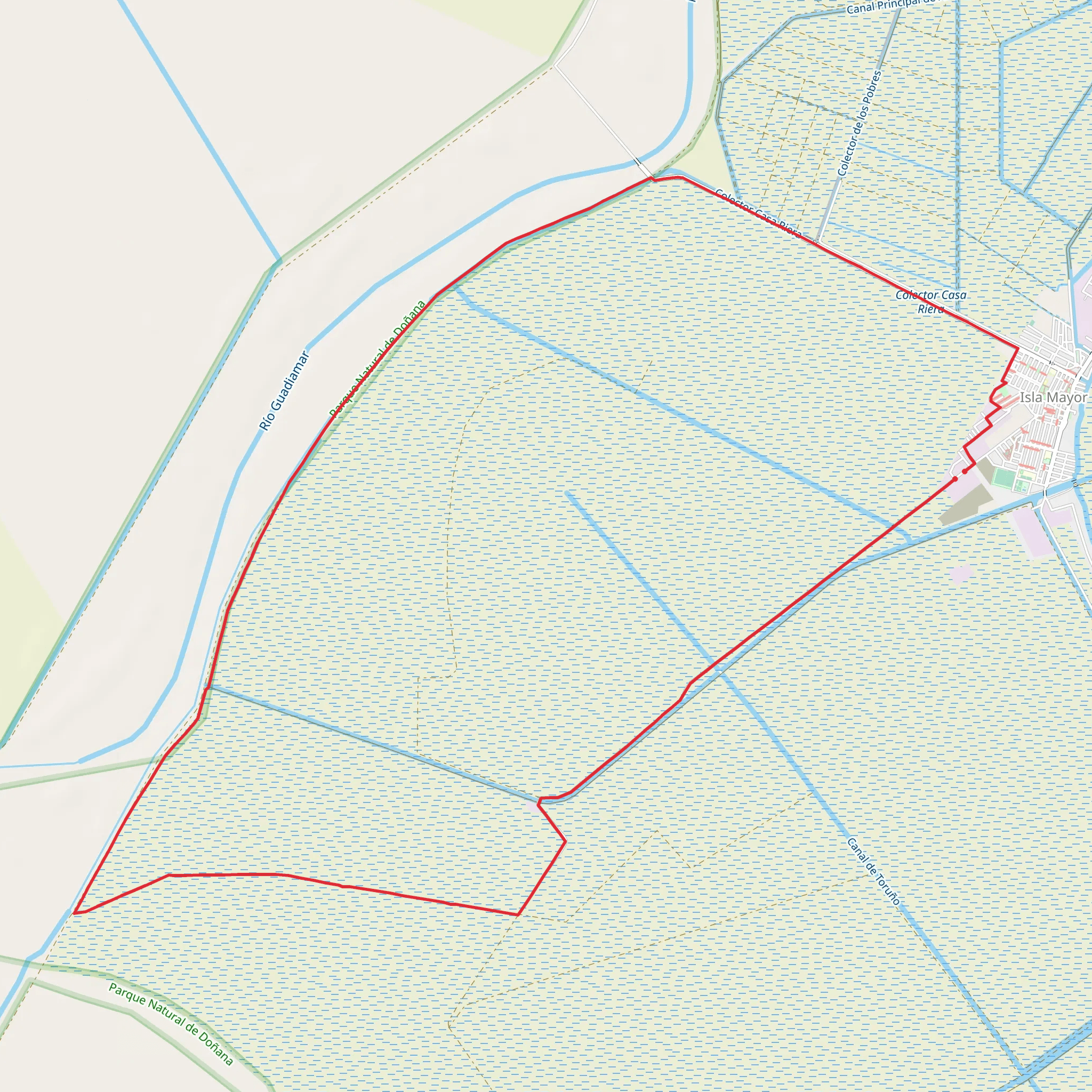 Toruño Route mobile static map