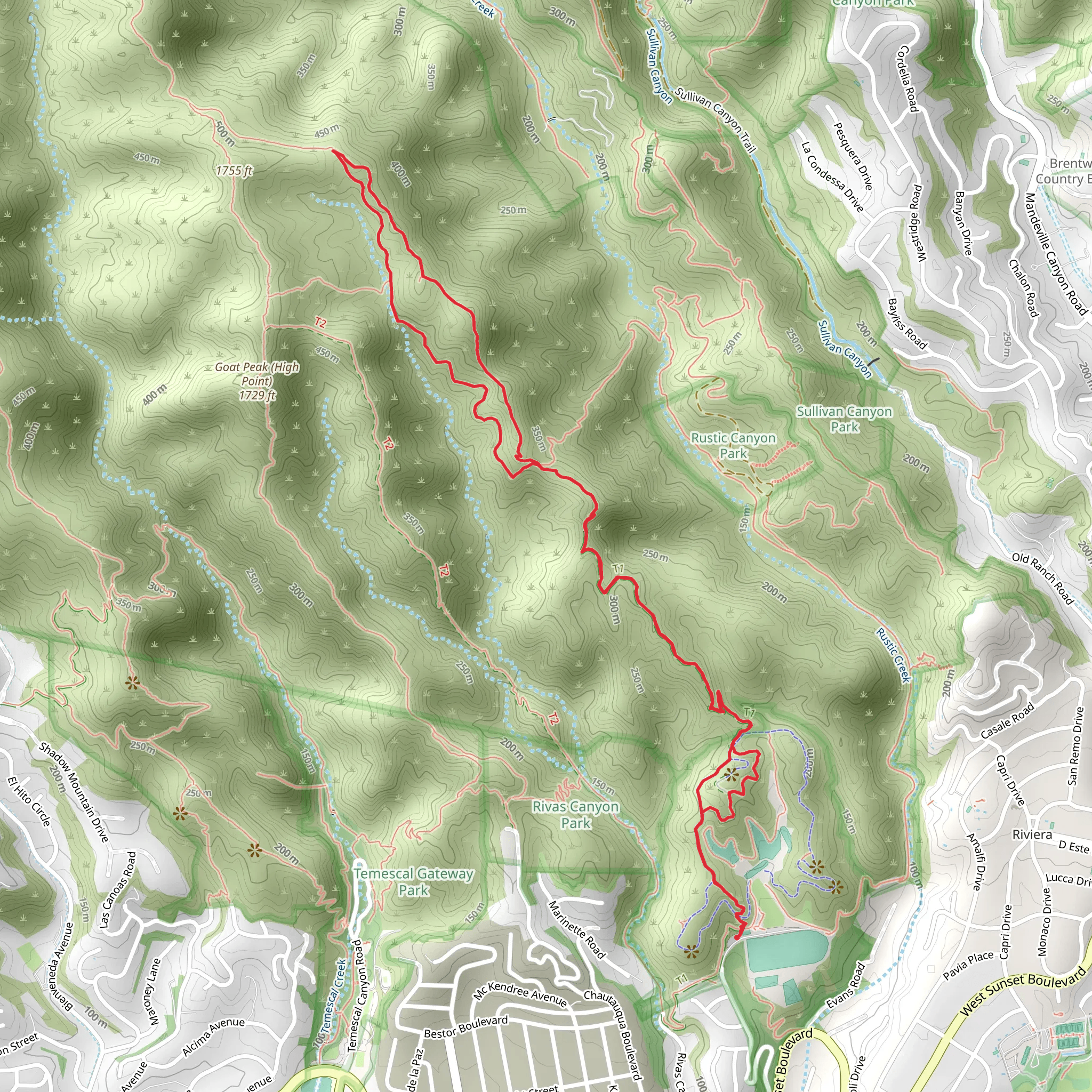 Bypass, Inspiration and Rodeo Ridge Loop Trail mobile static map