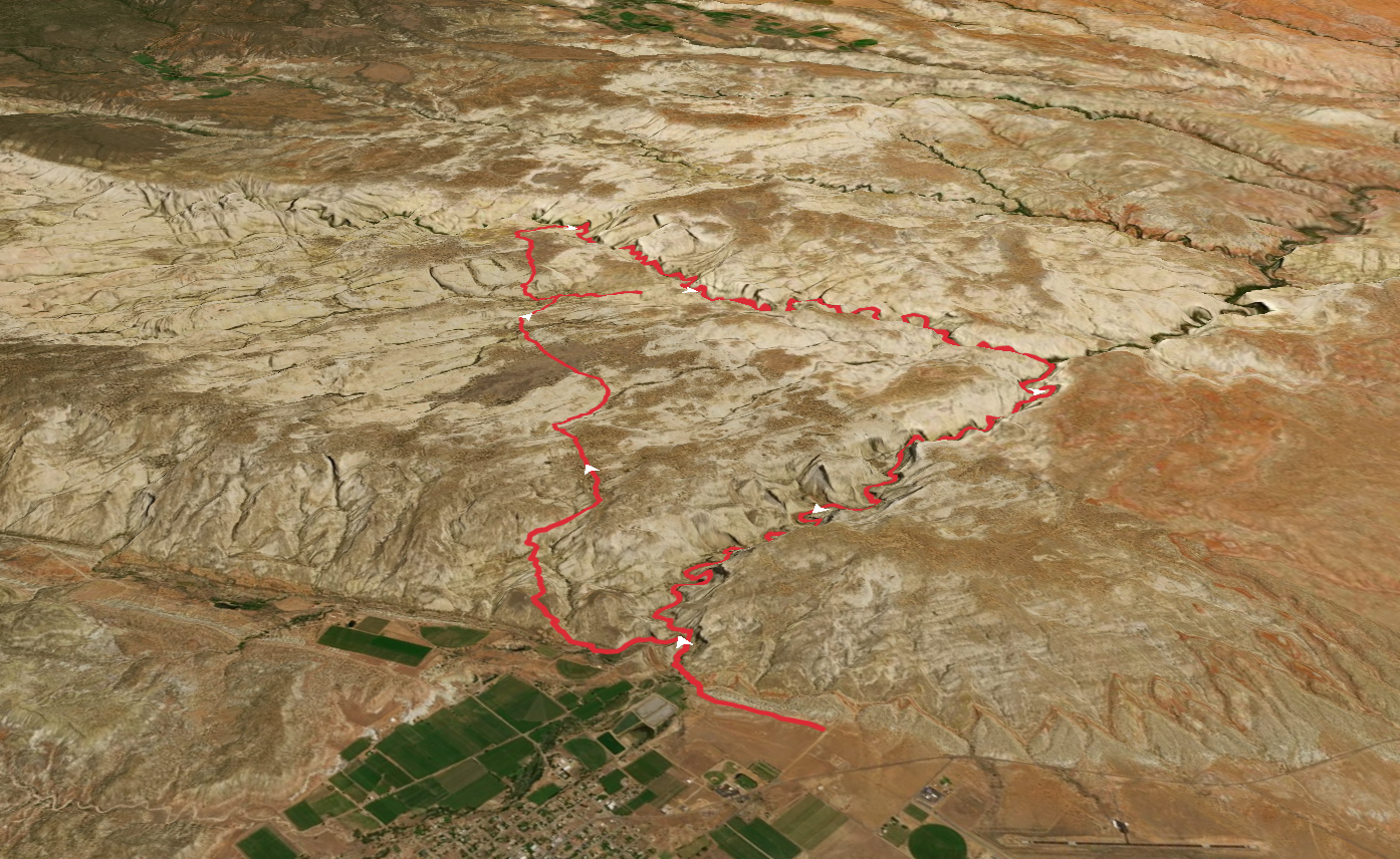 Boulder Mail Trail and Lower Death Hollow Trail