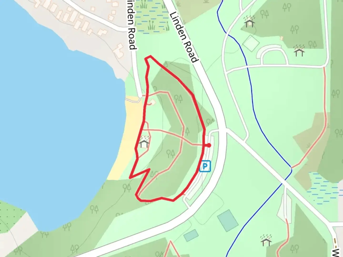 An image depicting the trail South Linden Road Loop and its surrounding area.