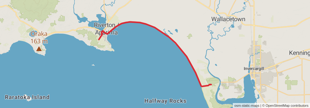 Te Araroa Trail stage 178 Map