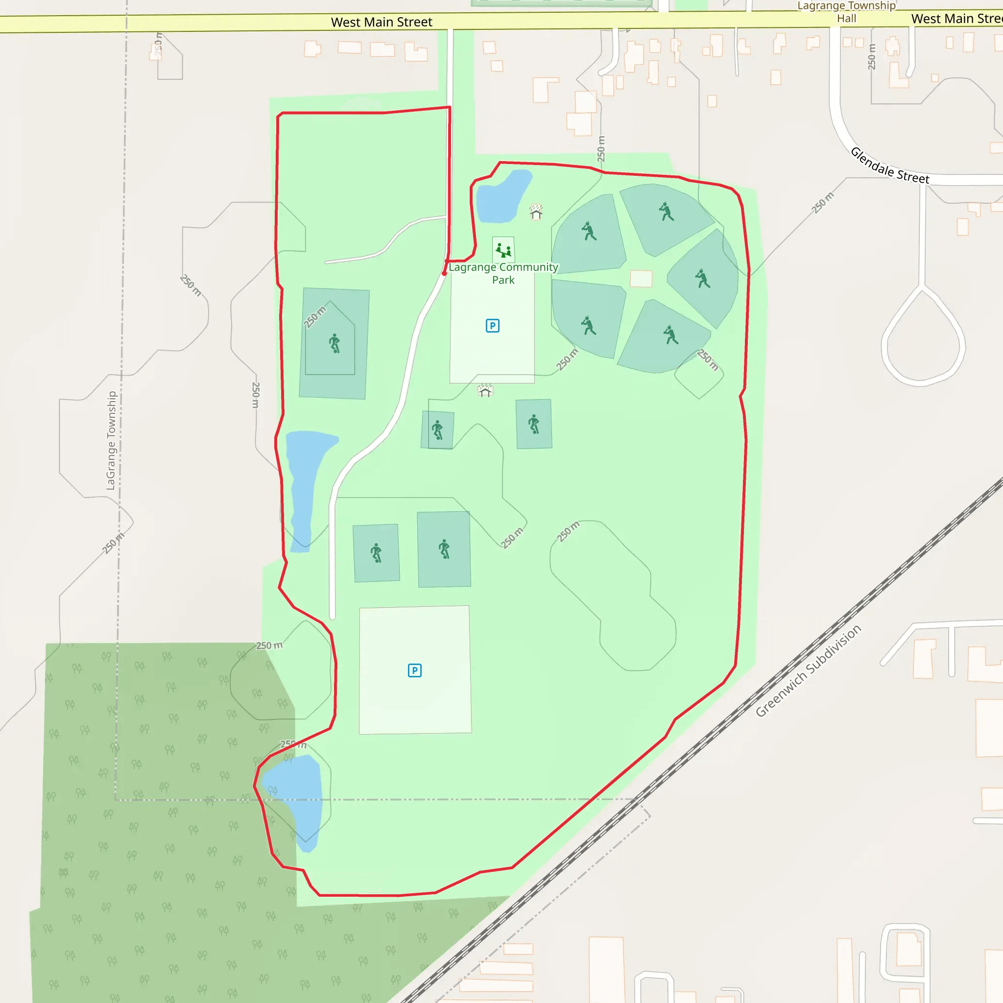 Lagrange Community Park Loop - South mobile static map
