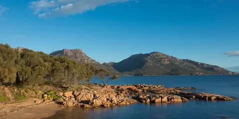 An image depicting the trail Wineglass Bay Circuit And Hazards Beach Circuit and its surrounding area.