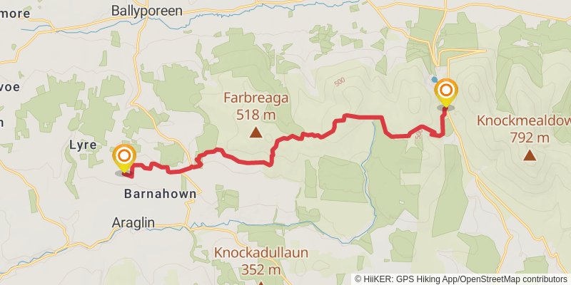 Sandymount to Portmagee stage 19 Map