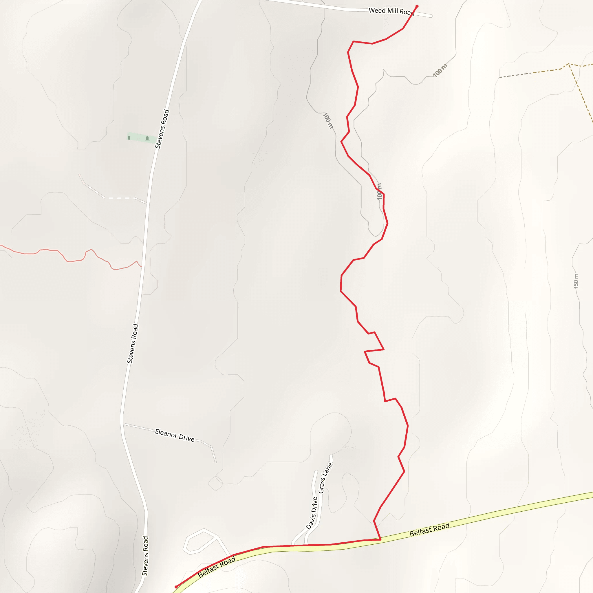 Sandy Stream mobile static map