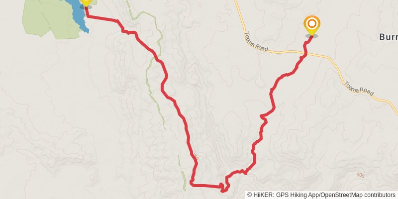 Hume And Hovell Track stage 14 Map