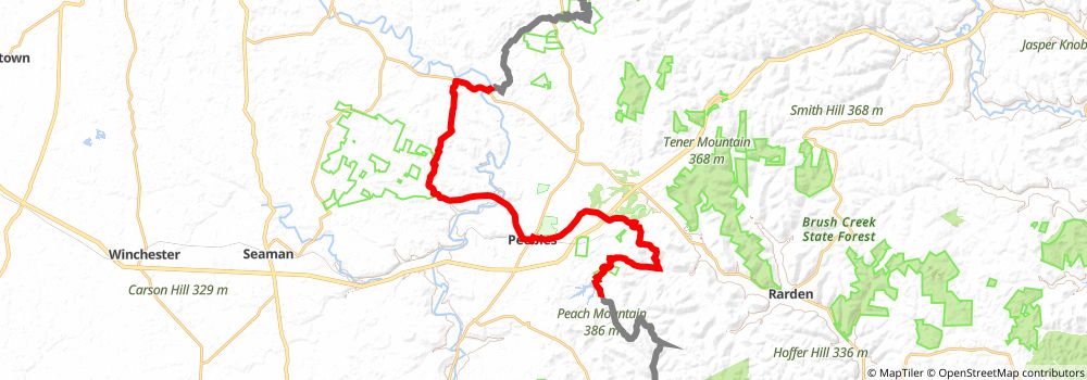 American Discovery Trail South Route stage 70 Map