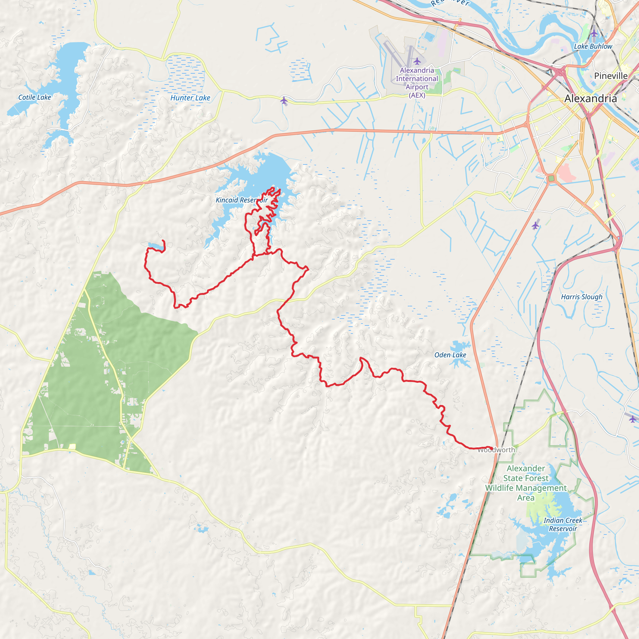 Wild Azalea Trail mobile static map