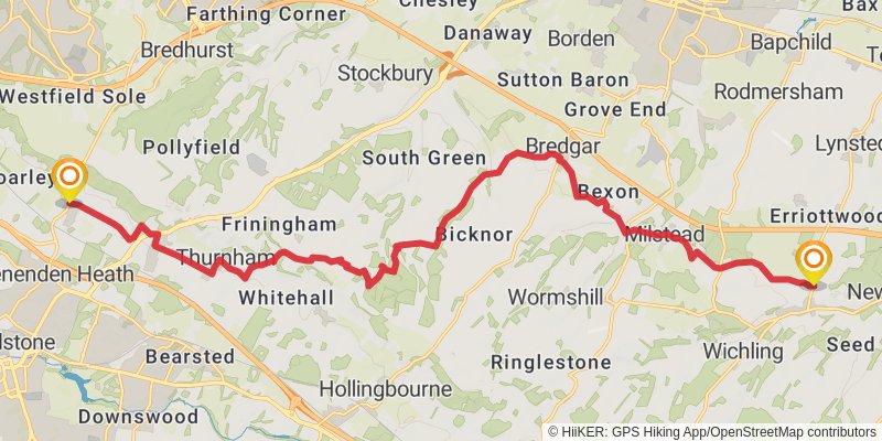 Augustine Camino stage 2 Map