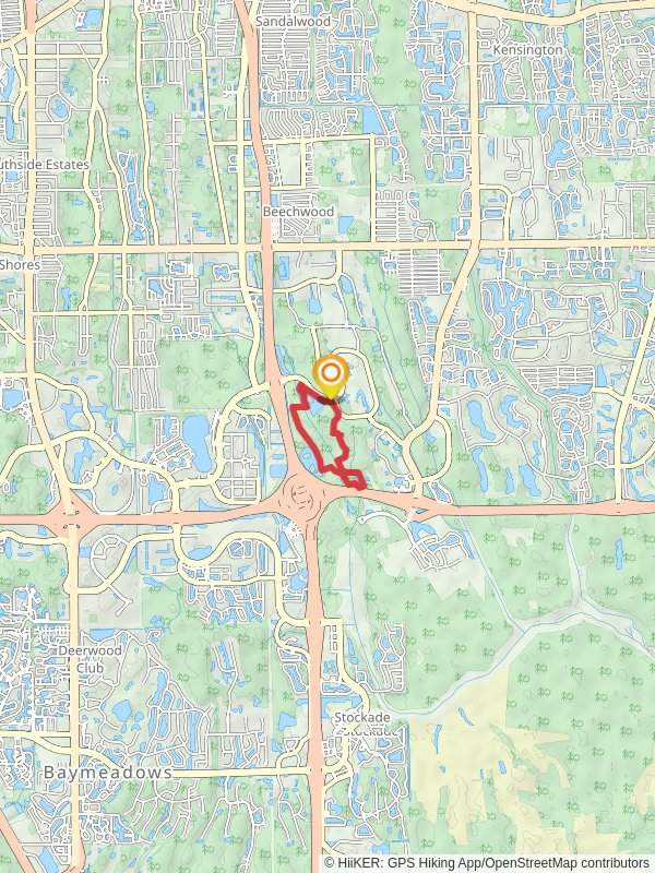 Lake Oneida, Lake Surprise via Gopher Tortoise Ridge and Goldenrod Trail mobile static map