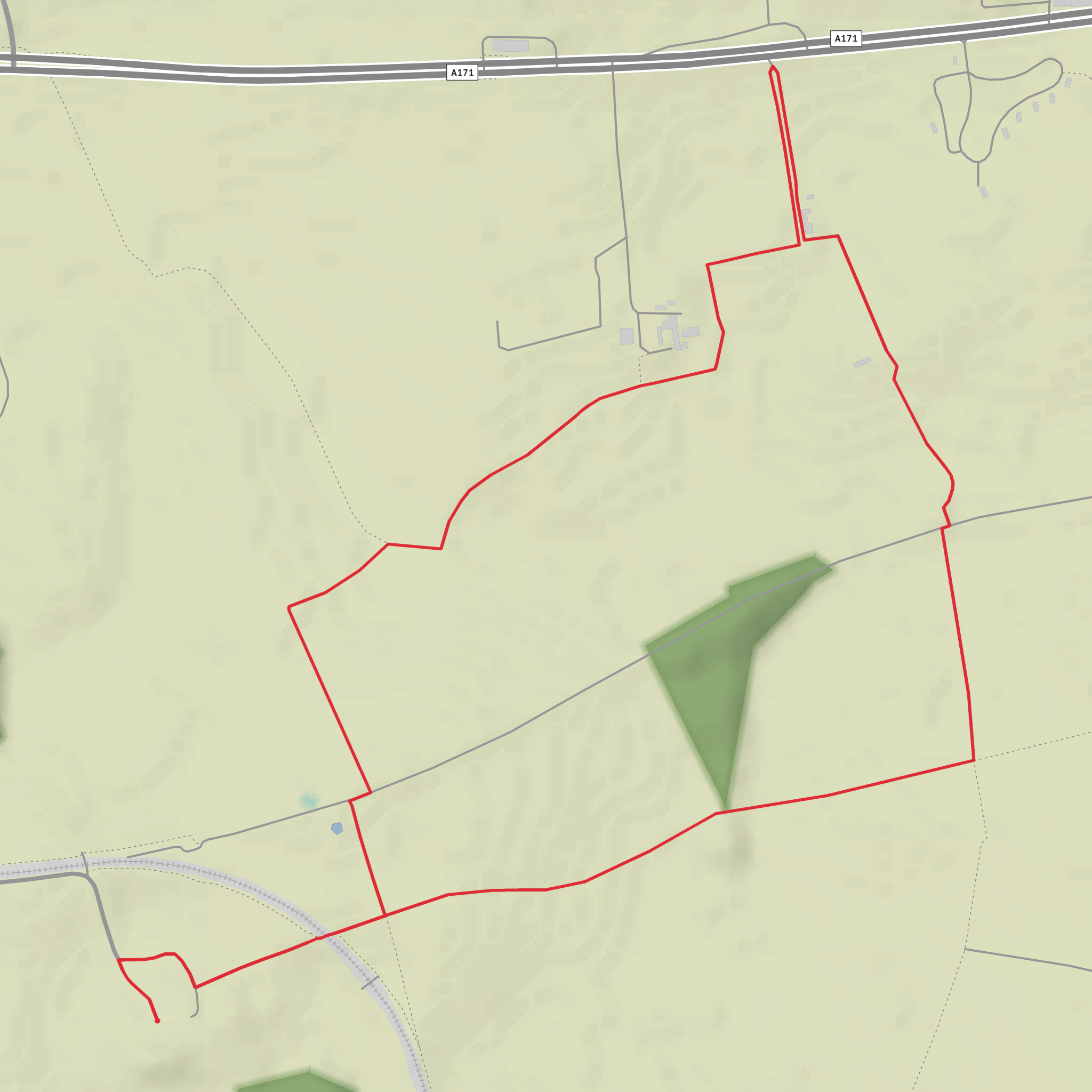 Hike from Morton Grange mobile static map