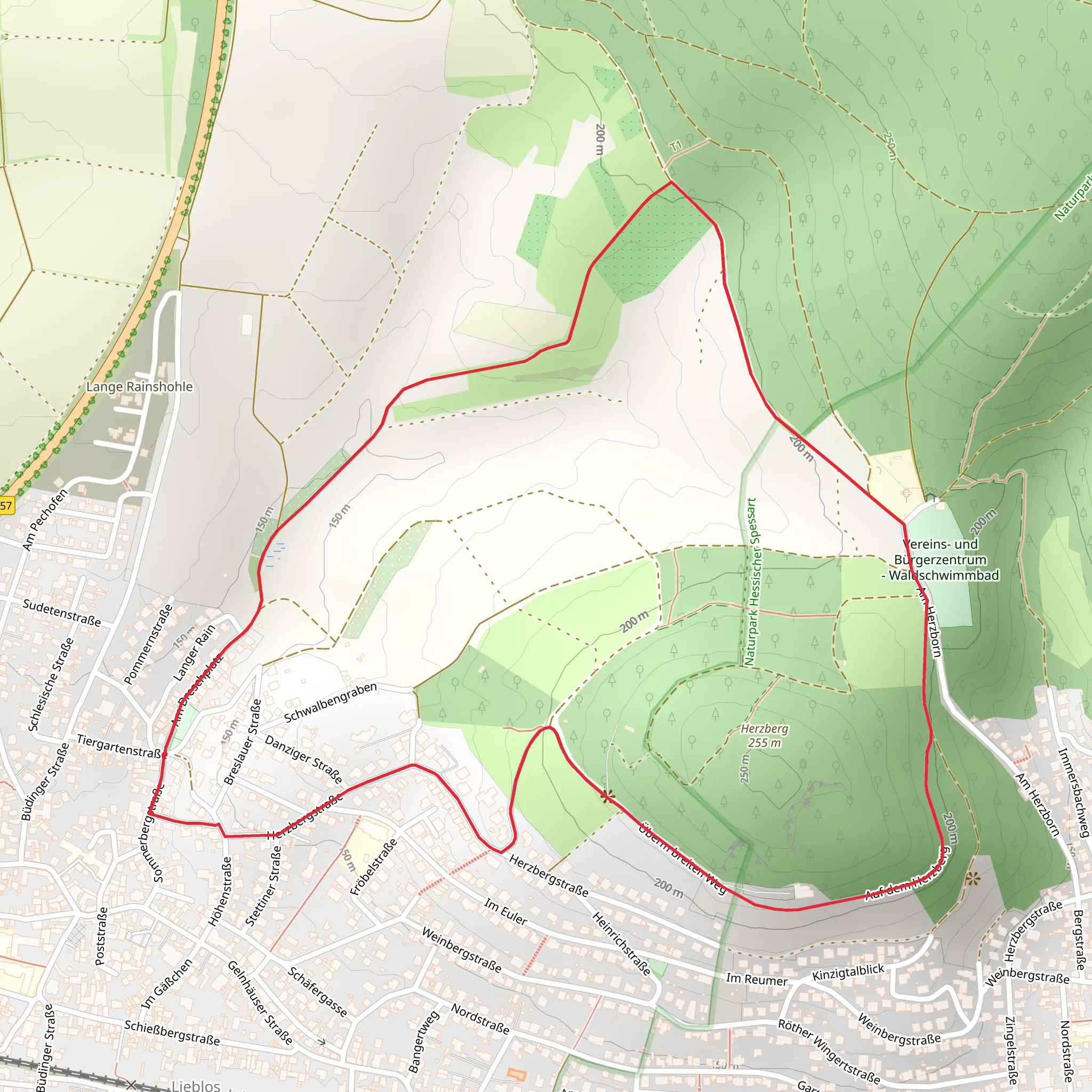 Herzberg Loop mobile static map